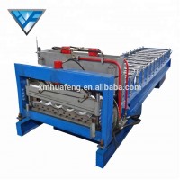 Colored Sheet Tile Roof Roll Forming Machine HF