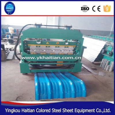 China Manufacturer 840 corrugated sheet curved roof panel forming machine