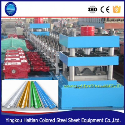 cold roller Steel Two Wave W Beam Highway Guardrail Roll Forming Making Machine, Metal Guardrail Sheet Making Machine