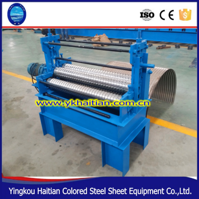 ppgi metal sheet roof tile crimping curving roll forming machine