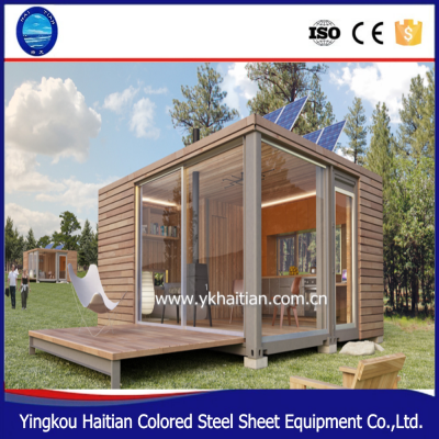 Waterproof log cabins prefab house,luxury wooden house prefabricated villa design