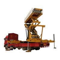 Export performance advanced mobile lifting platform car with lifting platform Removable roll forming machine