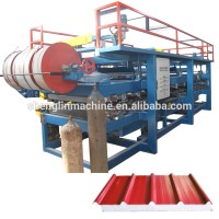 Foam sandwich panel steel wall making machine