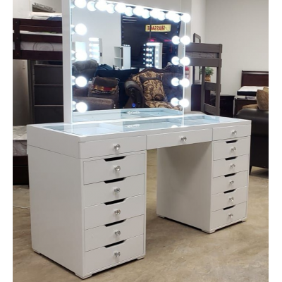 Dressing Table Bedroom Furniture Modern Simple China Jin Mirror White Set Oem Customized Makeup